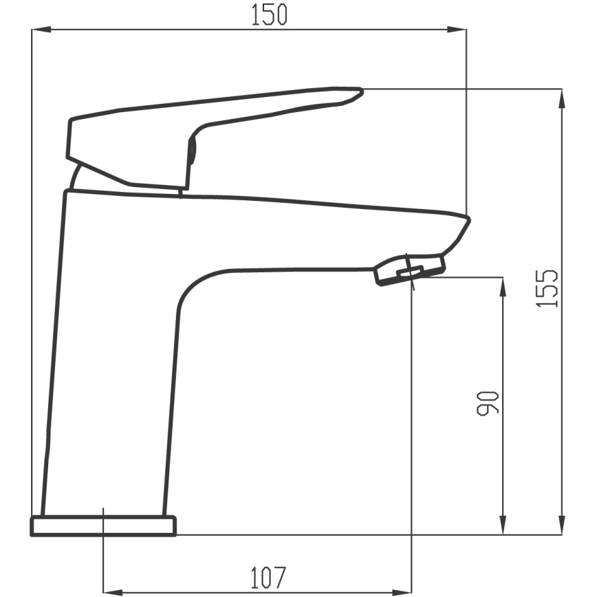 Novaservis - Rubinetto del lavandino METALIA 15,5 cm cromo lucido
