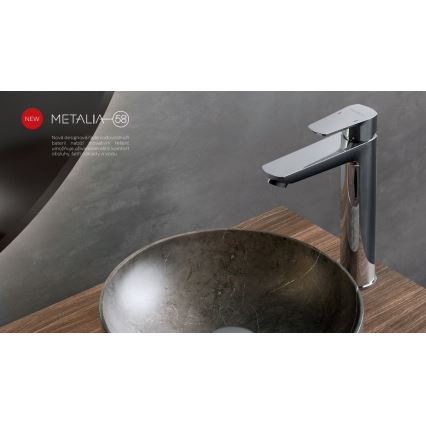 Novaservis - Rubinetto del lavandino METALIA ECO 25,7 cm cromo lucido