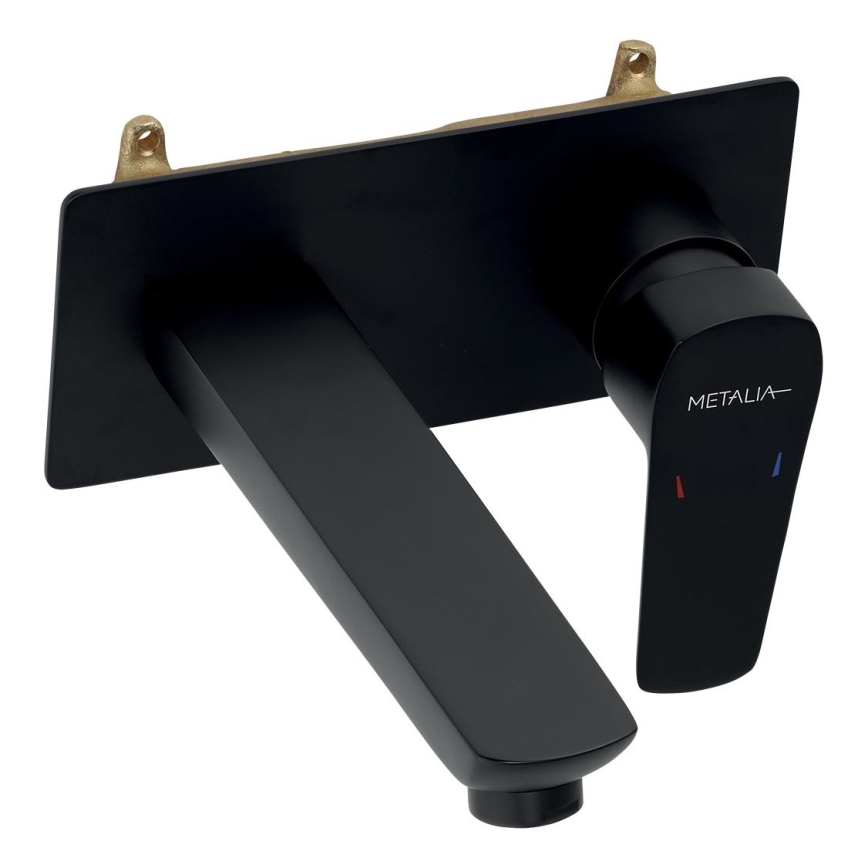 Novaservis - Rubinetto per lavabo da incasso METALIA ECO opaco nero