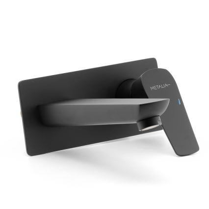 Novaservis - Rubinetto per lavabo da incasso METALIA ECO opaco nero