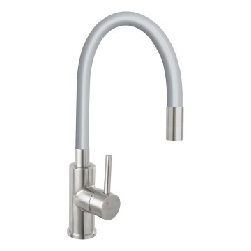 Novaservis - Rubinetto per lavello con braccio flessible acciaio inossidabile/grigio