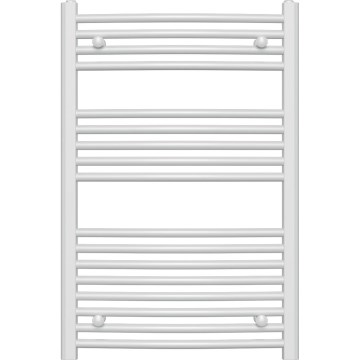 Novaservis - Scaldasalviette a scala 478W/230V 90x60 cm bianco, profilo arrotondato