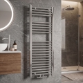 Novaservis - Scaldasalviette da bagno 318W/230V 120x45 cm cromato lucido dritto