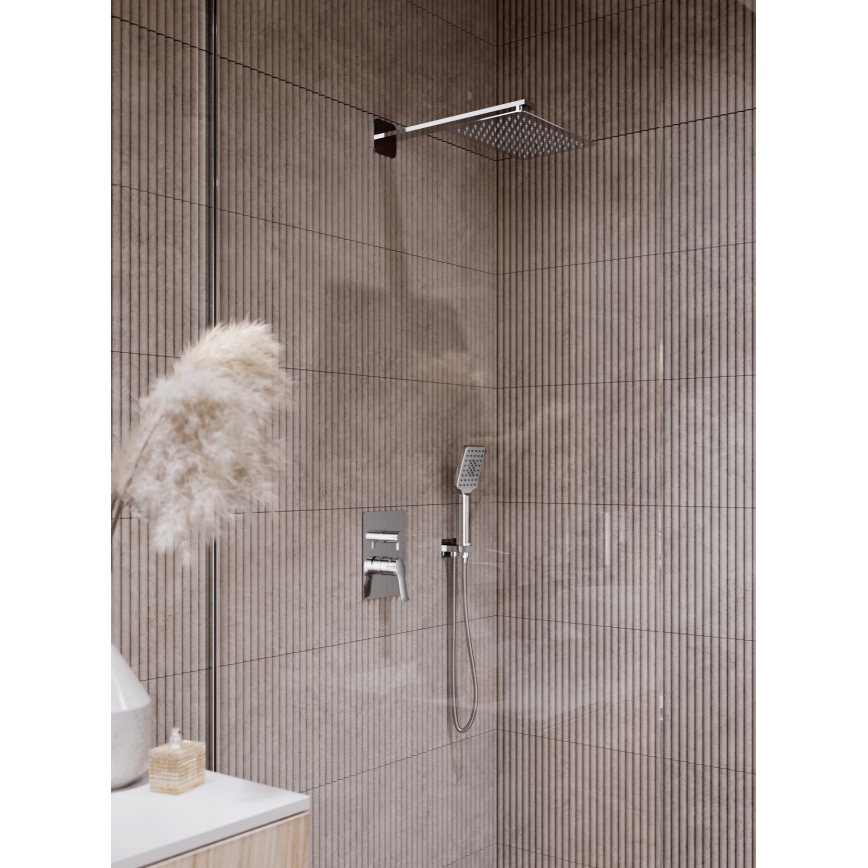 Novaservis - Set doccia con rubinetto a incasso METALIA ECO cromo lucido