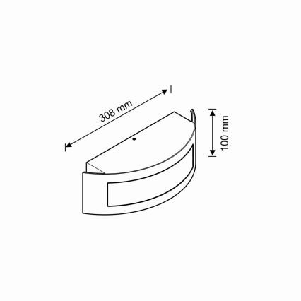 Numero civico 1xE27/14W/230V IP54