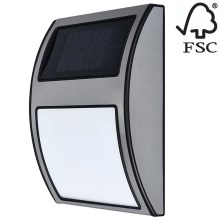 Numero civico solare LED LED/3x0,1W/2,4V IP44 - certificato FSC