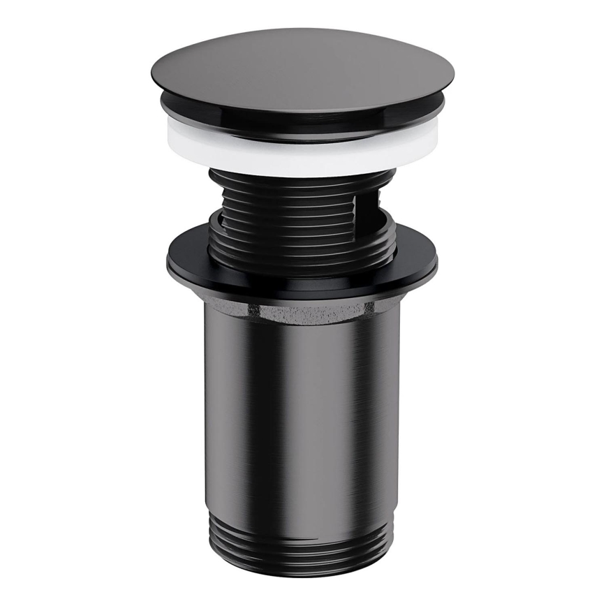 OMNIRES A706AT - Scarico del lavandino CLICK-CLACK diametro 6,6 cm pettinato antracite