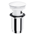 OMNIRES A706BP - Scarico del lavandino CLICK-CLACK diametro 6,6 cm bianco lucido