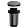 OMNIRES A706GR - Scarico del lavandino CLICK-CLACK diametro 6,6 cm pettinato grafite