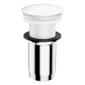 OMNIRES A716BP - Scarico del lavandino CLICK-CLACK diametro 6,6 cm bianco lucido