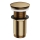 OMNIRES A716BR - Scarico del lavandino CLICK-CLACK diametro 6,6 cm pettinato bronzo antico