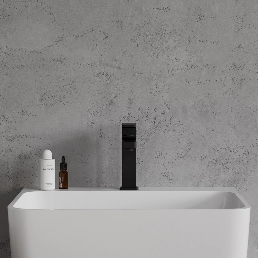 OMNIRES BA7810BL - Miscelatore per lavabo BARETTI 17 cm nero opaco