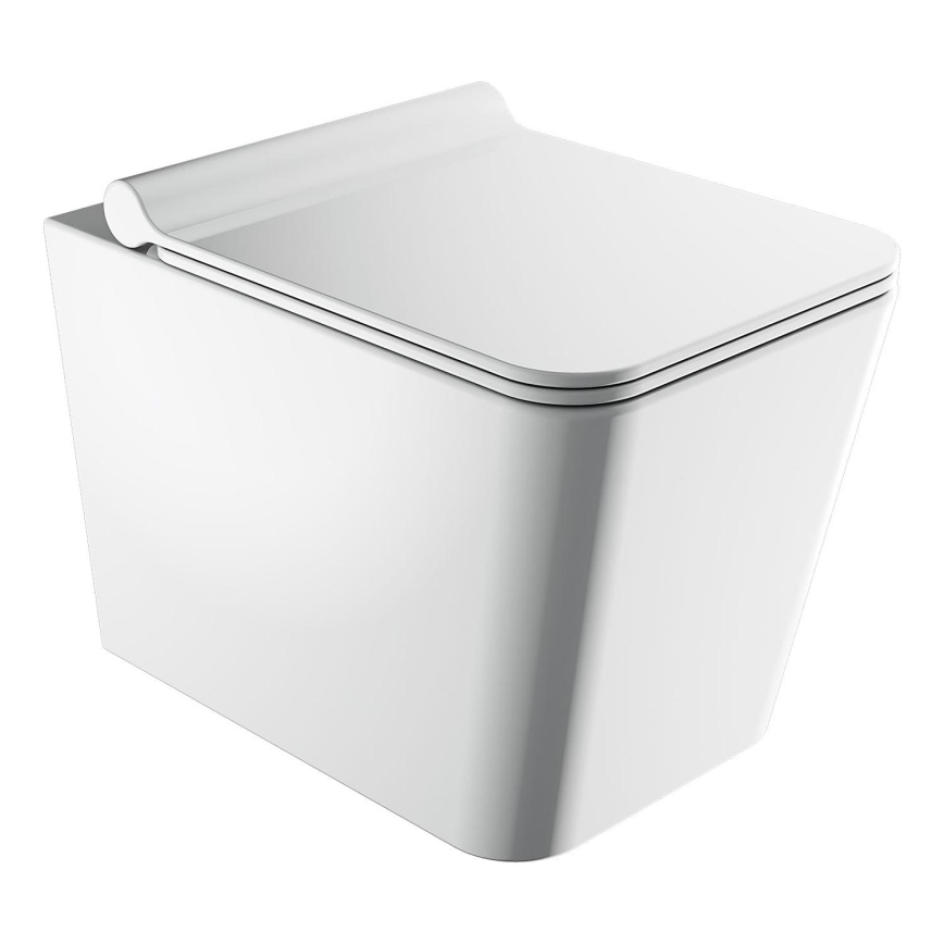 OMNIRES BOSTONMWBP - WC a parete con sedile SoftClose BOSTON ceramiche/bianco lucido