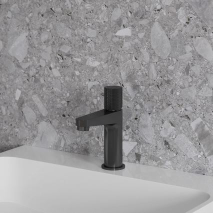 OMNIRES CT8010AT - Miscelatore per lavabo CONTOUR 16,6 cm antracite spazzolato