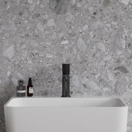 OMNIRES CT8010AT - Miscelatore per lavabo CONTOUR 16,6 cm antracite spazzolato