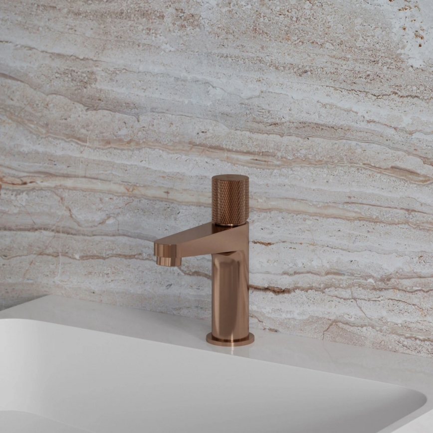 OMNIRES CT8010CPB - Miscelatore per lavabo CONTOUR 16,6 cm rame spazzolato