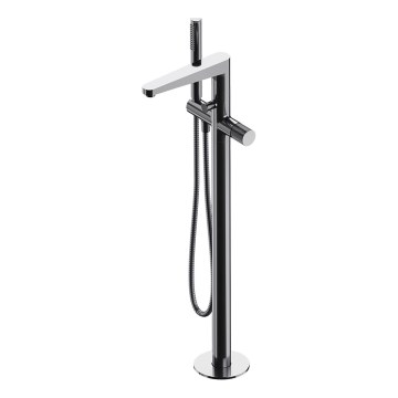OMNIRES CT8033CR - Set vasca da bagno autoportante con miscelatore CONTOUR cromo lucido
