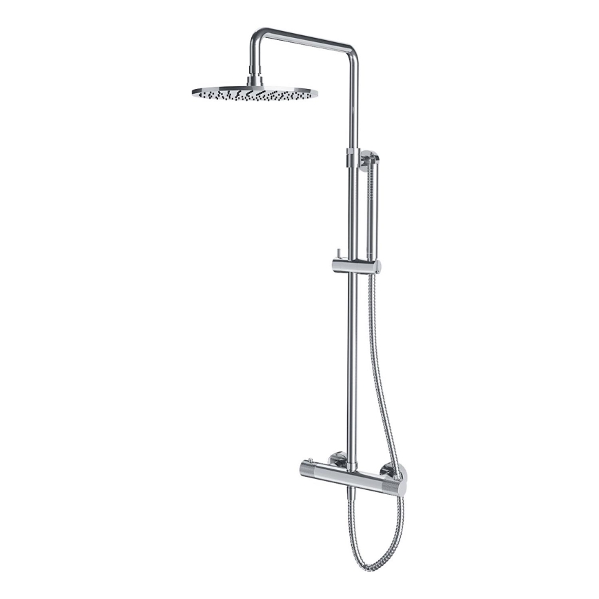 OMNIRES CT8044CR - Set doccia con miscelatore termostatico CONTOUR cromo lucido