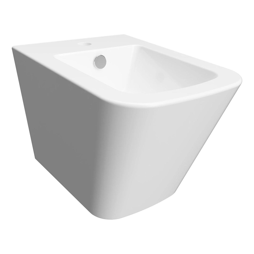 OMNIRES FONTANABIBP - Bidet sospeso FONTANA in ceramica, bianco lucido