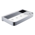 OMNIRES LU30330CR - Mensola a muro per doccia LUGANO 20 cm cromo lucido