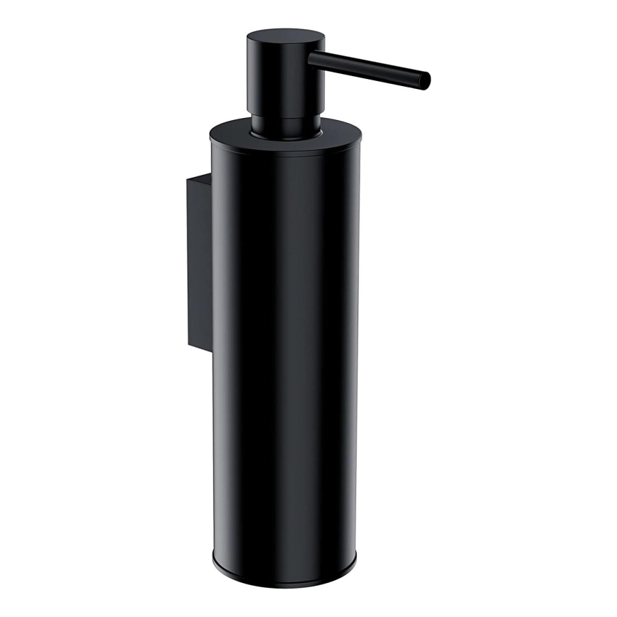 OMNIRES MP60721BL - Distributore di sapone a parete MODERN PROJECT 150 ml opaco nero