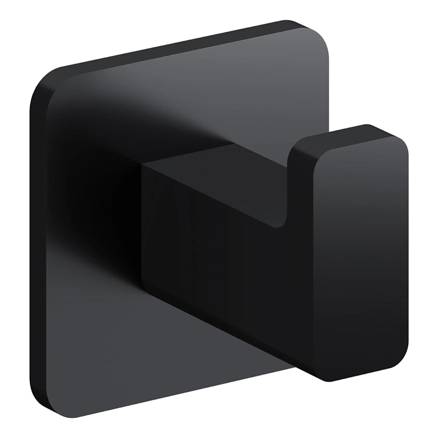 OMNIRES NL80115BL - Gancio a muro NELSON opaco nero