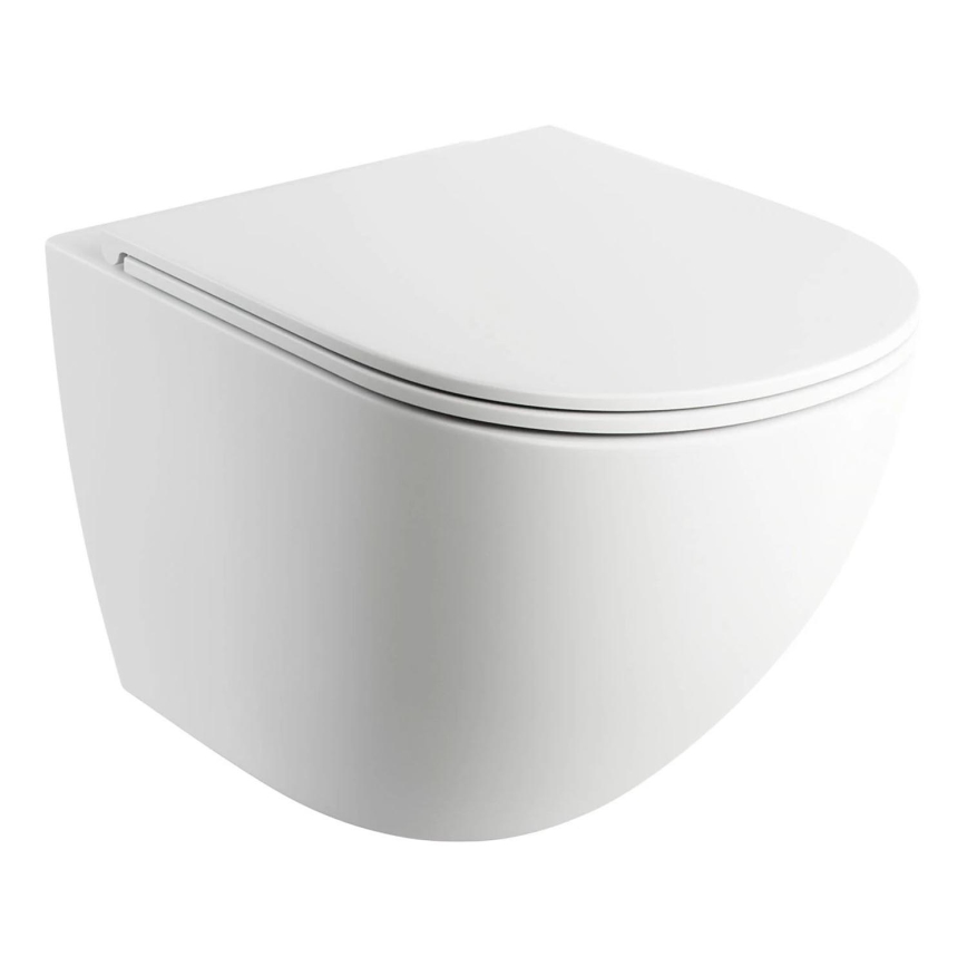 OMNIRES OTTAWAMWBM - WC sospeso con sedile SoftClose OTTAWA ceramica/bianco opaco