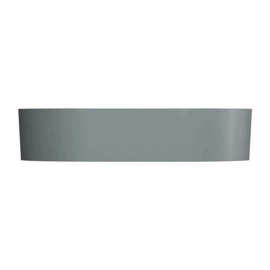 OMNIRES OVOUNAG - Lavabo da appoggio OVO 55x36 cm dolomite/grigio cenere opaco