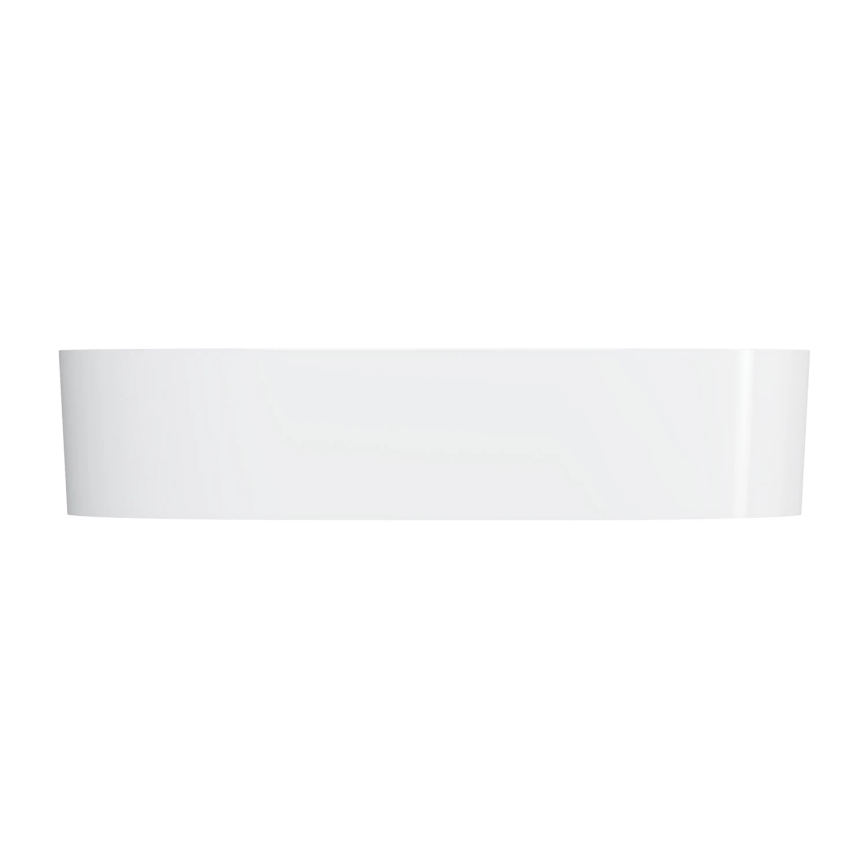 OMNIRES OVOUNBP - Lavandino da appoggio OVO 55x36 cm dolomite/bianco lucido