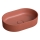 OMNIRES OVOUNTE - Lavabo da appoggio OVO 55x36 cm dolomite/terracotta opaca