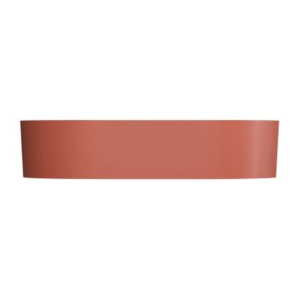 OMNIRES OVOUNTE - Lavabo da appoggio OVO 55x36 cm dolomite/terracotta opaca