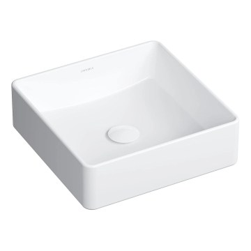 OMNIRES PASADENA360BP - Lavabo da appoggio PASADENA 36x36 cm ceramica/bianco lucido