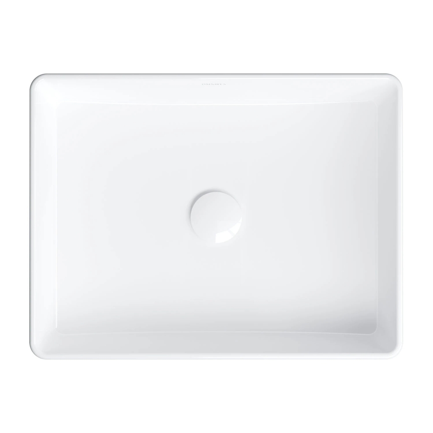 OMNIRES PASADENA470BP - Lavabo da appoggio PASADENA 47x36 cm ceramica/bianco lucido
