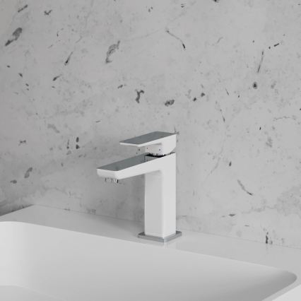 OMNIRES PM7410CRB - Miscelatore per lavabo PARMA 15 cm cromo lucido/bianco