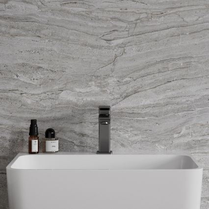OMNIRES PM7410GR - Miscelatore per lavabo PARMA 15 cm grafite spazzolato