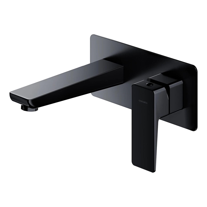 OMNIRES PM7415BL - Rubinetto per lavabo da incasso PARMA opaco nero