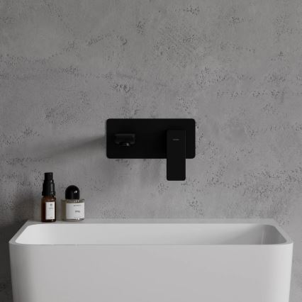 OMNIRES PM7415BL - Rubinetto per lavabo da incasso PARMA opaco nero