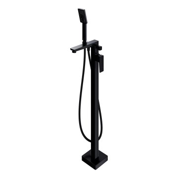 OMNIRES PM7433BL - Set vasca da bagno autoportante con miscelatore PARMA nero opaco