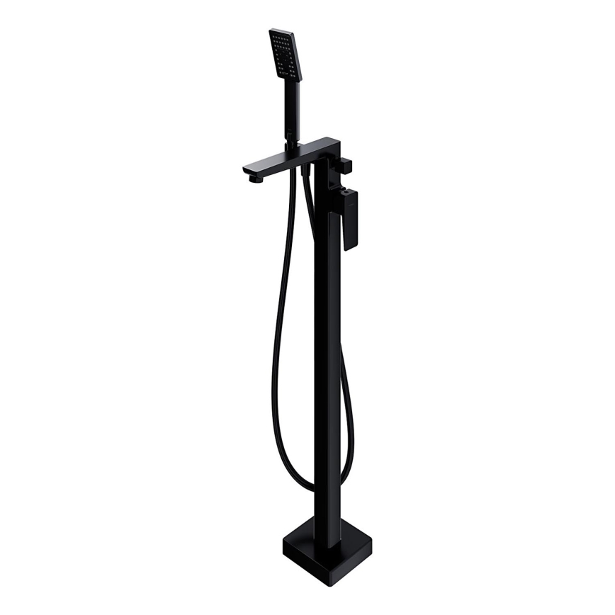 OMNIRES PM7433BL - Set vasca da bagno autoportante con miscelatore PARMA nero opaco