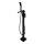 OMNIRES PM7433BL - Set vasca da bagno autoportante con miscelatore PARMA nero opaco