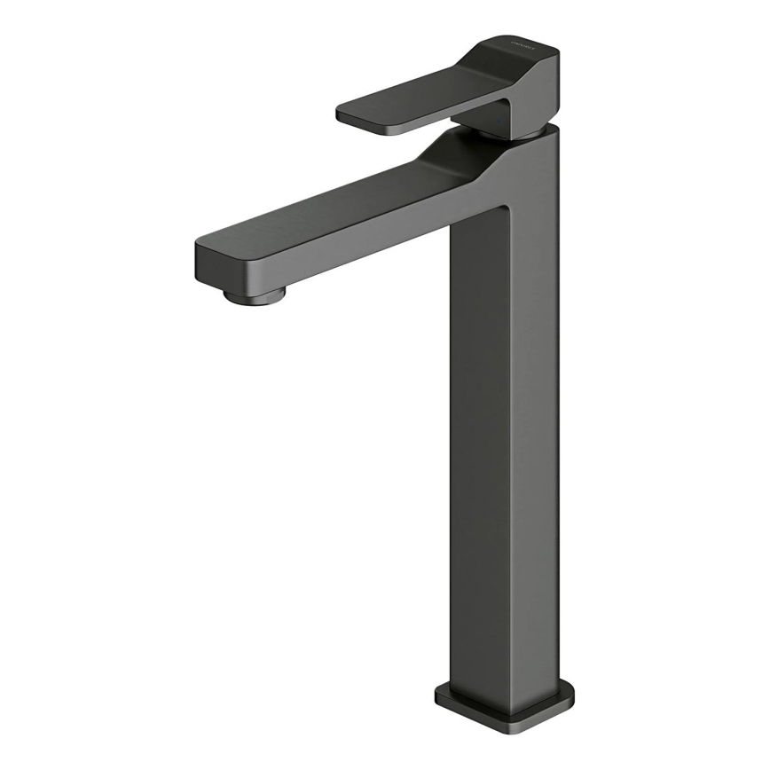 OMNIRES SL7712GR - Rubinetto del lavandino SLIDE 27,8 cm pettinato grafite