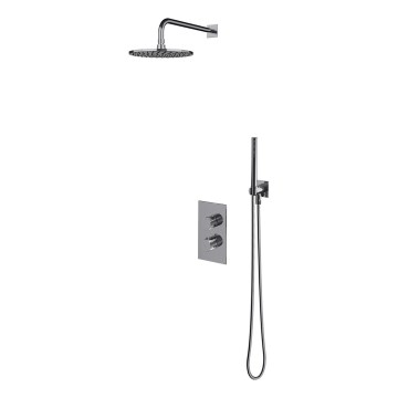 OMNIRES SYSCT11CR - Set da doccia con rubinetto termostatico da incasso CONTOUR cromo lucido