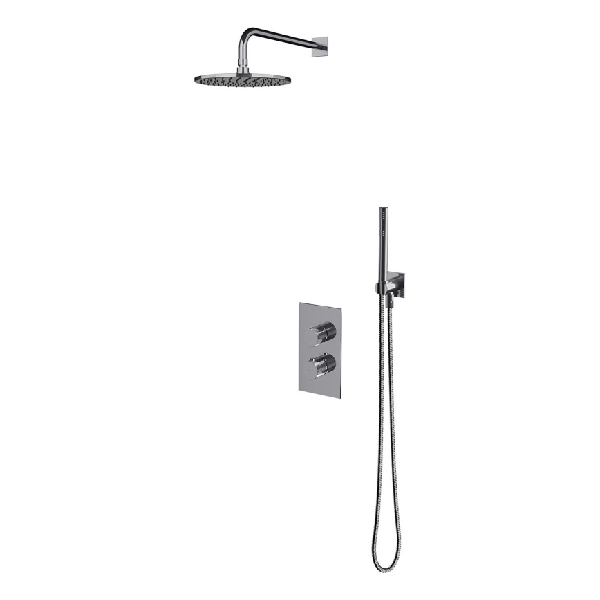 OMNIRES SYSCT11CR - Set doccia con miscelatore termostatico incasso CONTOUR cromo lucido