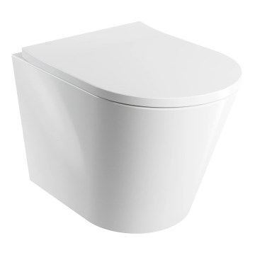 OMNIRES TAMPAMWBP - WC sospeso TAMPA con sedile SoftClose, in ceramica, bianco lucido