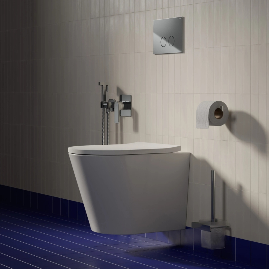 OMNIRES TAMPAMWBP - WC sospeso TAMPA con sedile SoftClose, in ceramica, bianco lucido