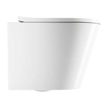 OMNIRES TAMPAMWBP - WC sospeso TAMPA con sedile SoftClose, in ceramica, bianco lucido