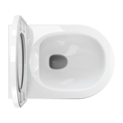 OMNIRES TAMPAMWBP - WC sospeso TAMPA con sedile SoftClose, in ceramica, bianco lucido