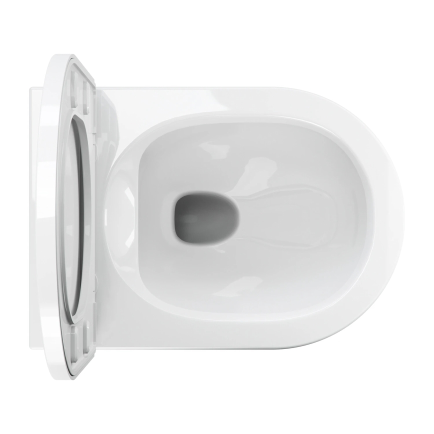 OMNIRES TAMPAMWBP - WC sospeso TAMPA con sedile SoftClose, in ceramica, bianco lucido