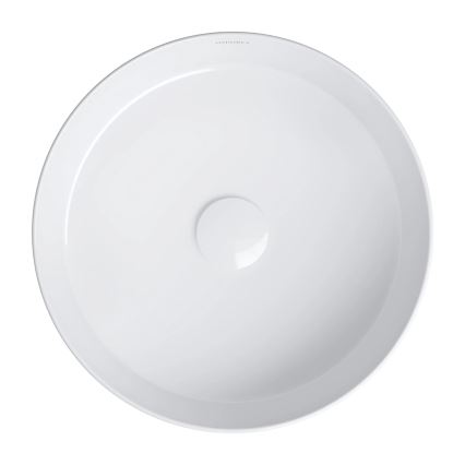 OMNIRES TULSA355BP - Lavabo da appoggio TULSA Ø 36 cm ceramica/bianco lucido