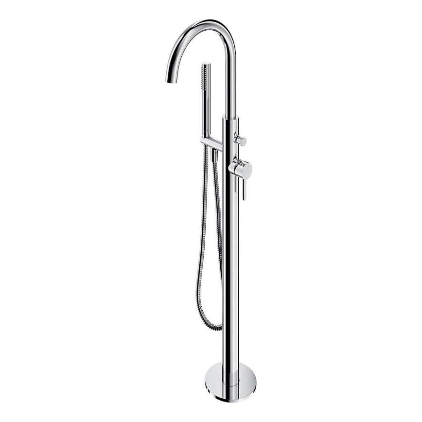 OMNIRES Y1233CR - Set vasca da bagno autoportante con miscelatore Y cromo lucido